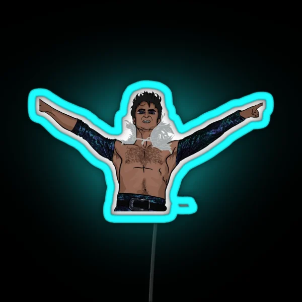 Daniel Radcliffe Oregon Trail Dance RGB Neon Sign