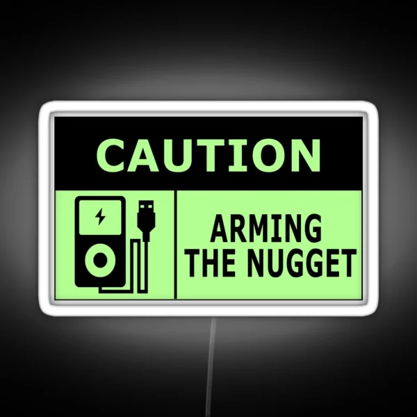Dank Pods Caution Sign RGB Neon Sign