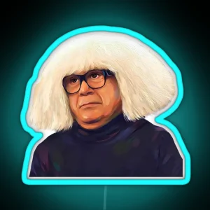 Danny Devito Art Danny Devito Wig Funny RGB Neon Sign