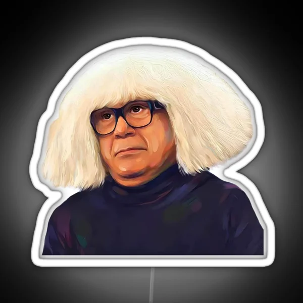 Danny Devito Art Danny Devito Wig Funny RGB Neon Sign