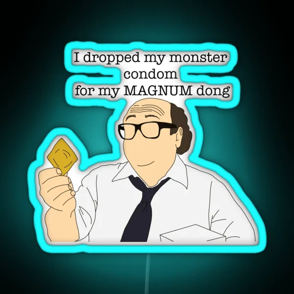 Danny Devito Magnum Condom Meme RGB Neon Sign