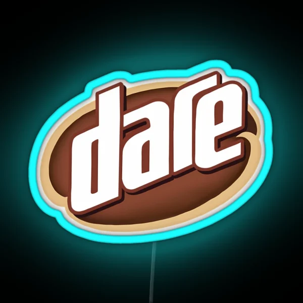 Dare Iced Coffee Logo RGB Neon Sign