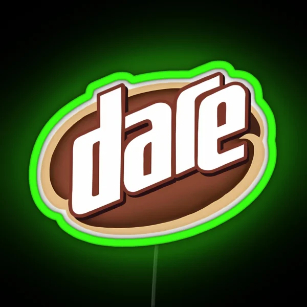 Dare Iced Coffee Logo RGB Neon Sign