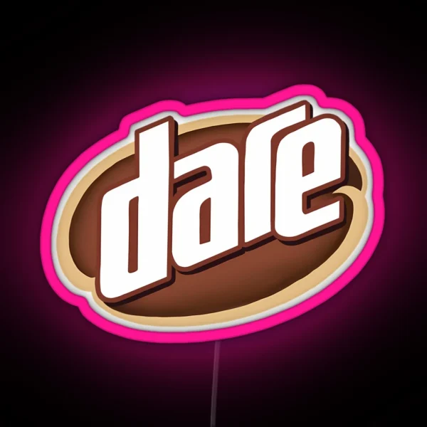 Dare Iced Coffee Logo RGB Neon Sign