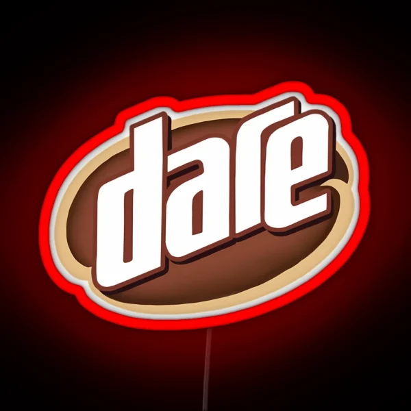 Dare Iced Coffee Logo RGB Neon Sign