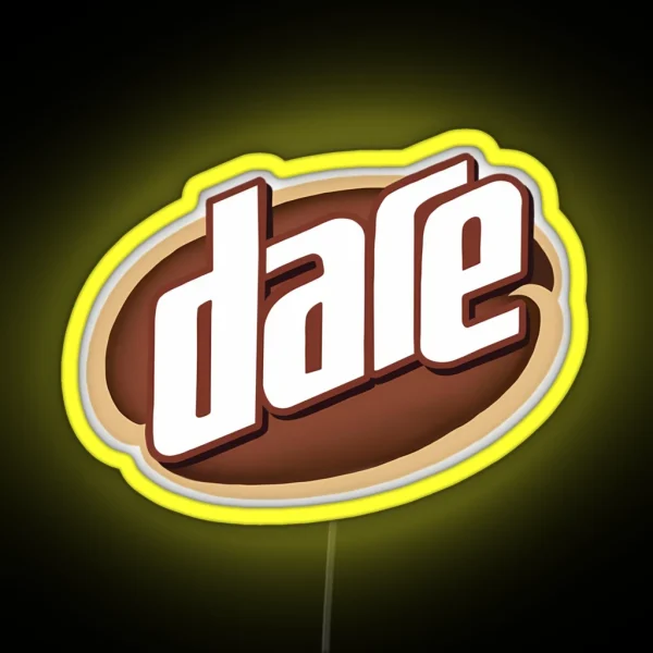 Dare Iced Coffee Logo RGB Neon Sign