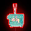 Quirky neon sign featuring Daria's signature sarcastic phrase in color.