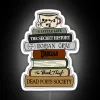 Elegant dark academia aesthetic neon sign for book lovers