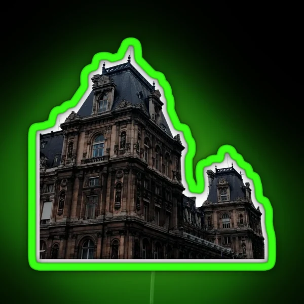 Dark Academia Last Day In Paris RGB Neon Sign