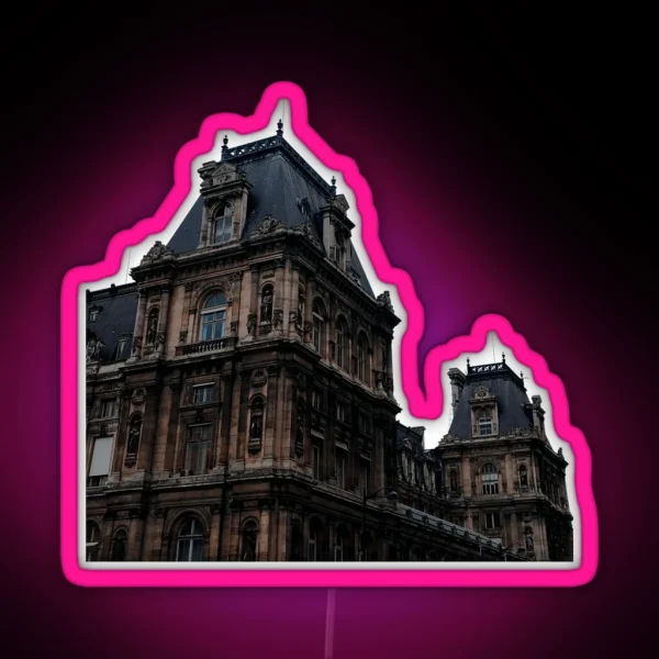 Dark Academia Last Day In Paris RGB Neon Sign
