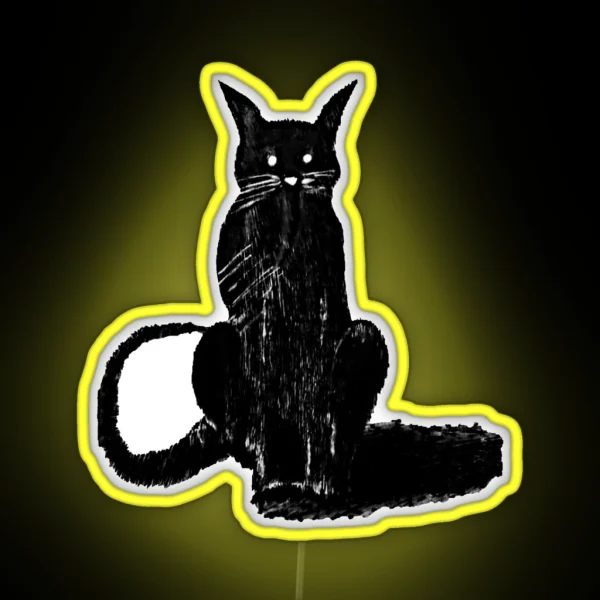 Dark Cat Lover RGB Neon Sign