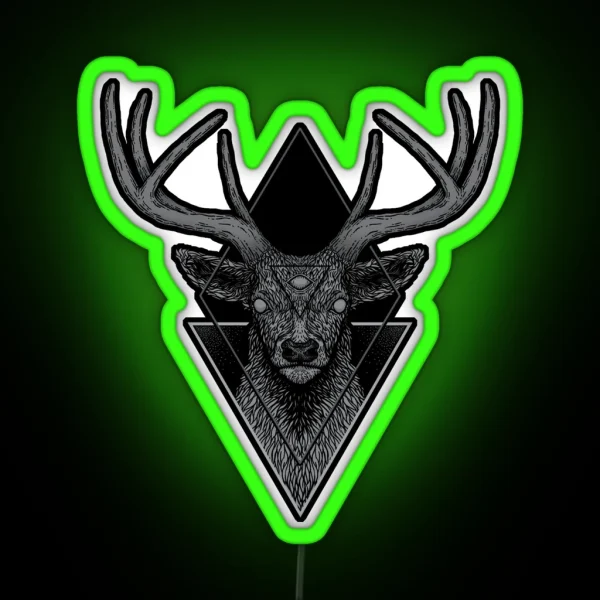 Dark Deer RGB Neon Sign