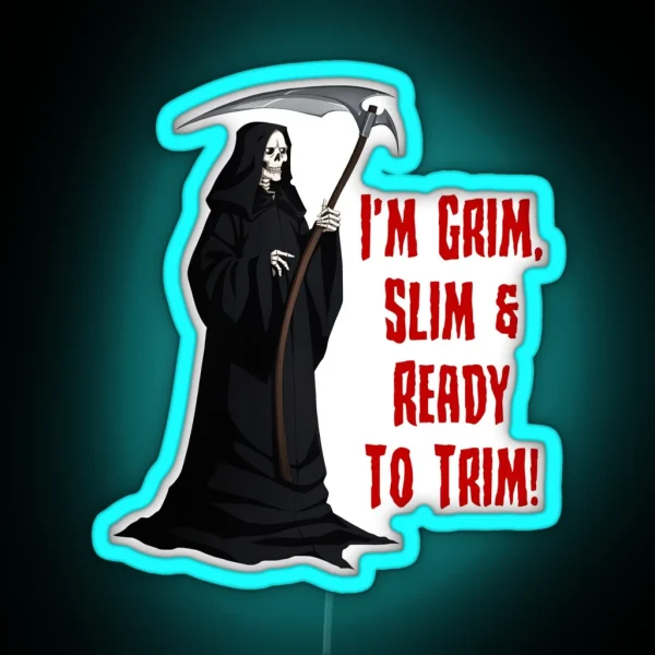 Dark Rhyming Reaper RGB Neon Sign