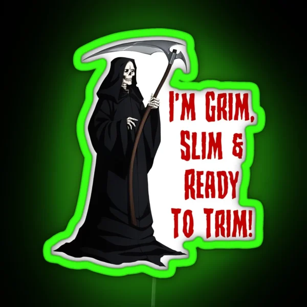 Dark Rhyming Reaper RGB Neon Sign