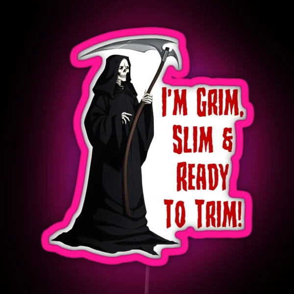 Dark Rhyming Reaper RGB Neon Sign