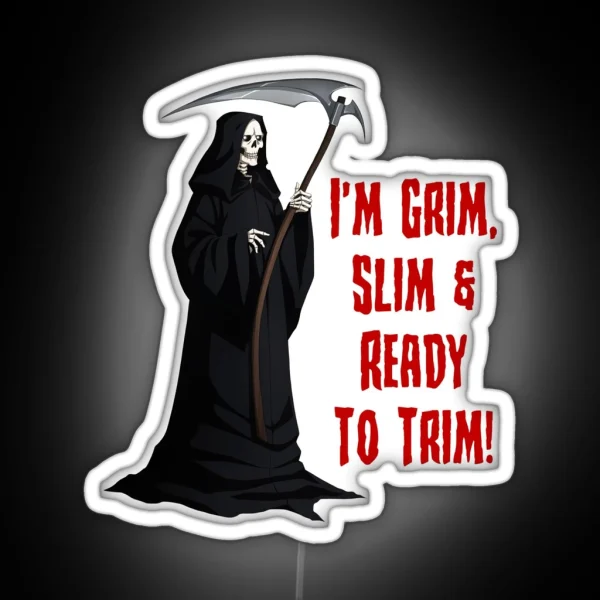Dark Rhyming Reaper RGB Neon Sign