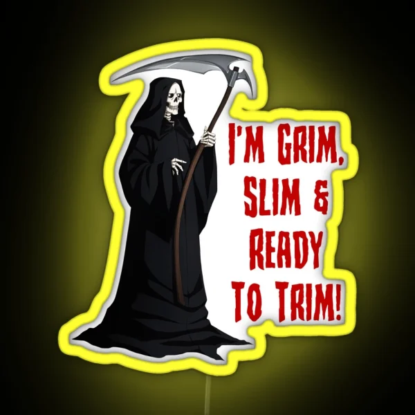 Dark Rhyming Reaper RGB Neon Sign