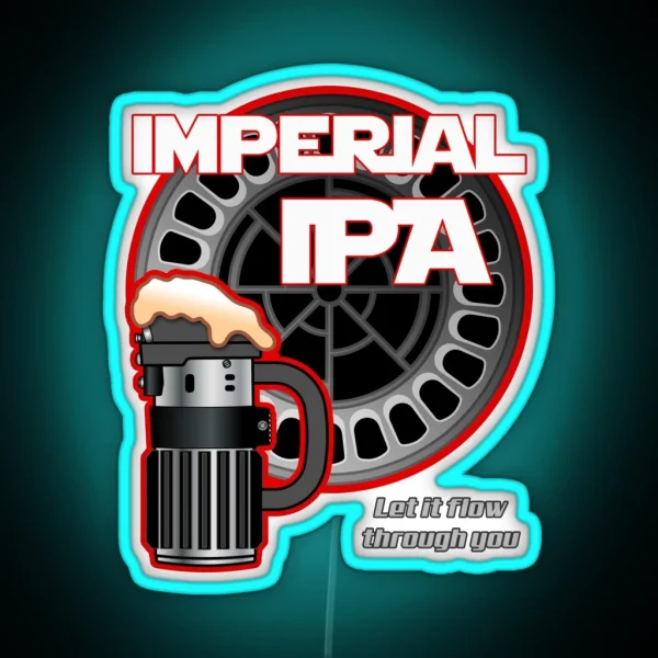 Dark Side Imperial IPA RGB Neon Sign