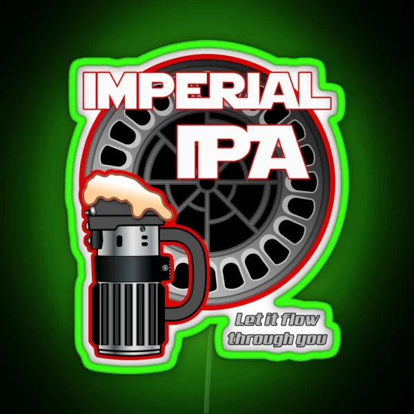 Dark Side Imperial IPA RGB Neon Sign