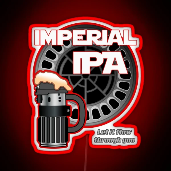 Dark Side Imperial IPA RGB Neon Sign