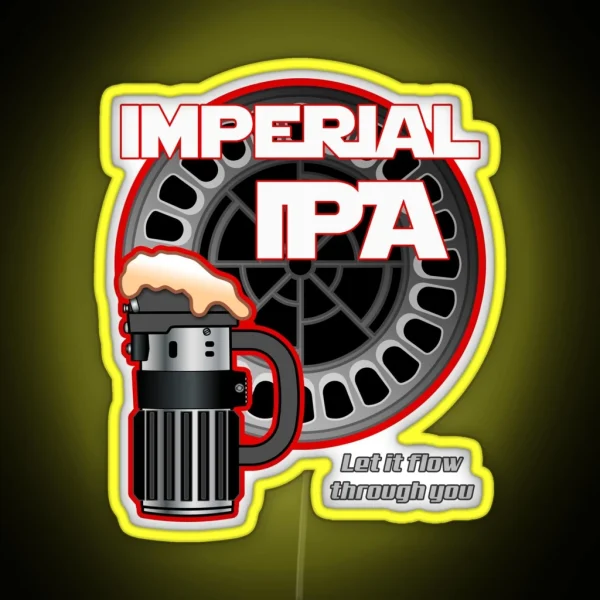 Dark Side Imperial IPA RGB Neon Sign