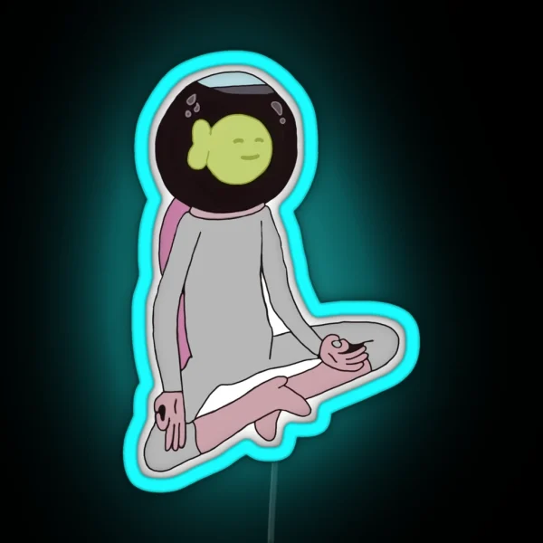 Darryl The Fish Midnight Gospel RGB Neon Sign