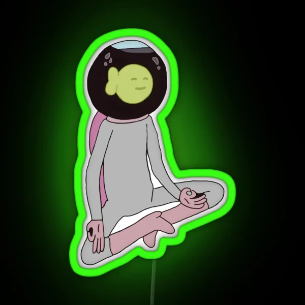 Darryl The Fish Midnight Gospel RGB Neon Sign