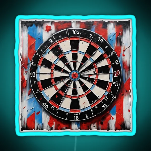 Dart Board RGB Neon Sign