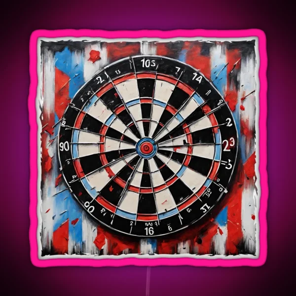 Dart Board RGB Neon Sign