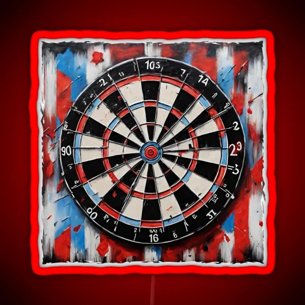 Dart Board RGB Neon Sign