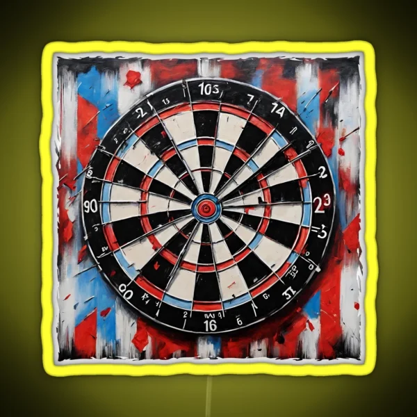 Dart Board RGB Neon Sign