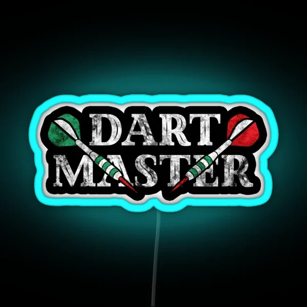 Dart Dartmeister Pub Sports Dartboard Darts RGB Neon Sign