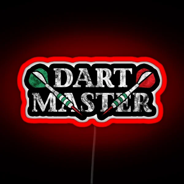 Dart Dartmeister Pub Sports Dartboard Darts RGB Neon Sign