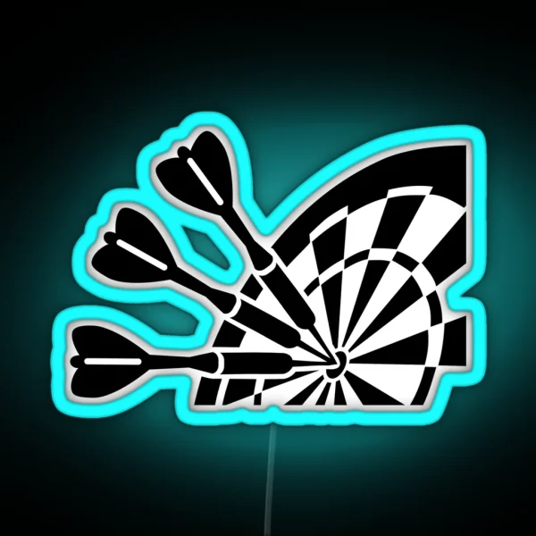 Darts Board RGB Neon Sign