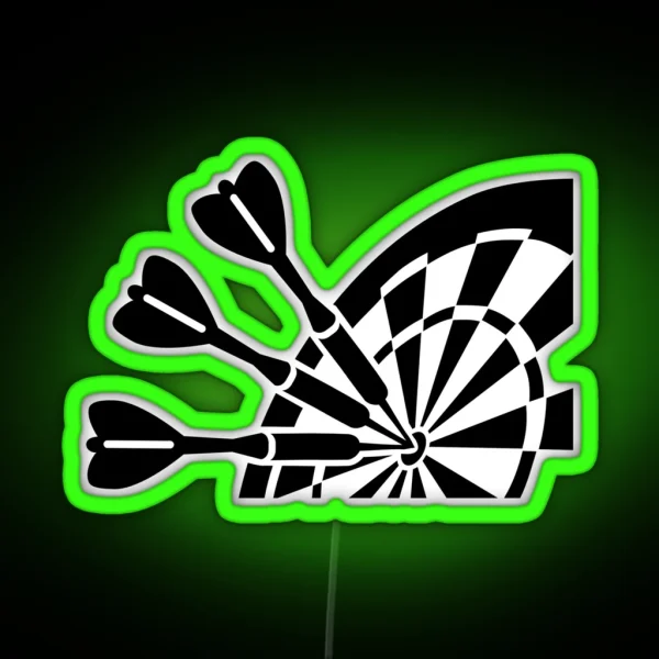 Darts Board RGB Neon Sign
