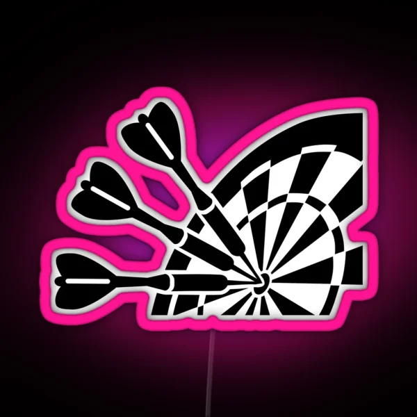 Darts Board RGB Neon Sign