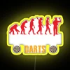 RGB Color-Changing Neon Sign for Darts Games Evolution Theme Room Decoration
