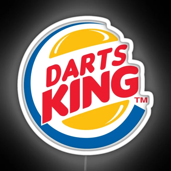 Darts King Perfect Piece For Darts Player RGB Neon Sign