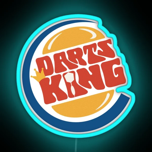 Darts King RGB Neon Sign
