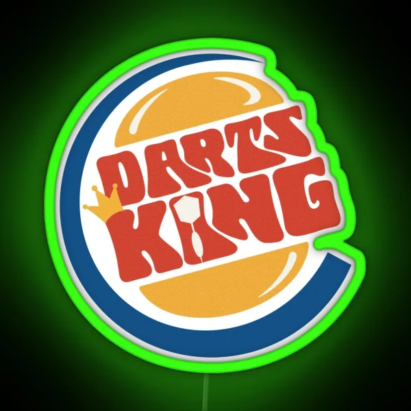 Darts King RGB Neon Sign