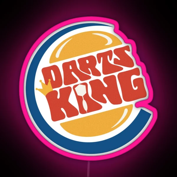 Darts King RGB Neon Sign