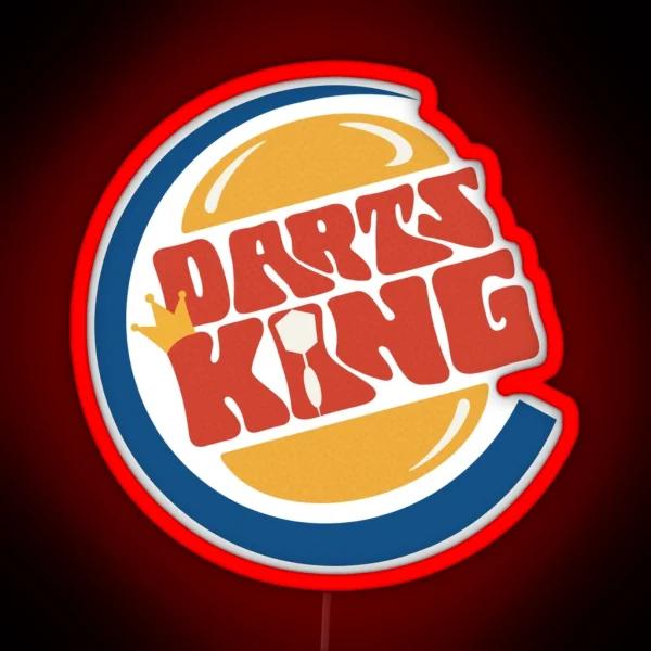 Darts King RGB Neon Sign