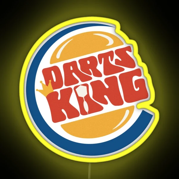 Darts King RGB Neon Sign