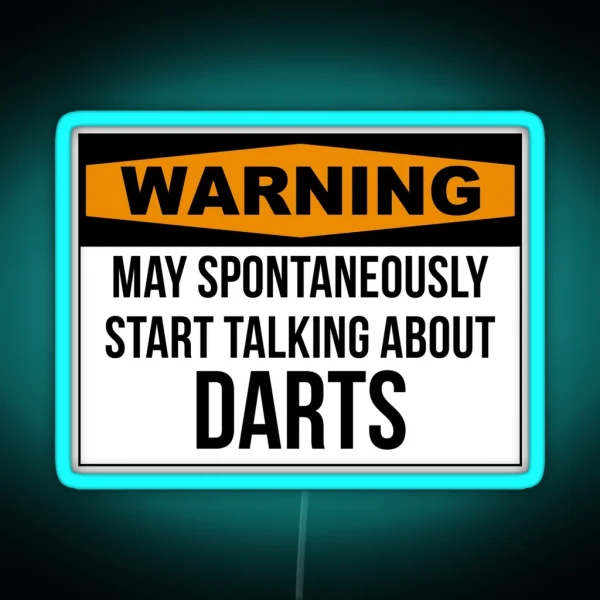 Darts Quote RGB Neon Sign