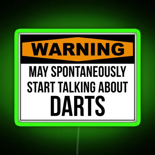Darts Quote RGB Neon Sign