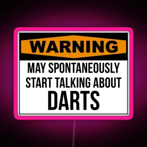 Darts Quote RGB Neon Sign