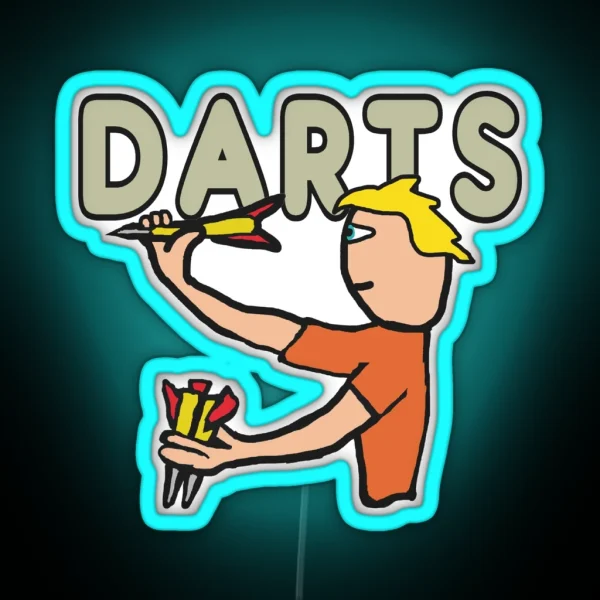 Darts RGB Neon Sign