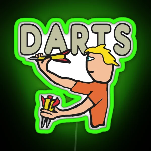 Darts RGB Neon Sign