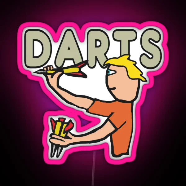 Darts RGB Neon Sign