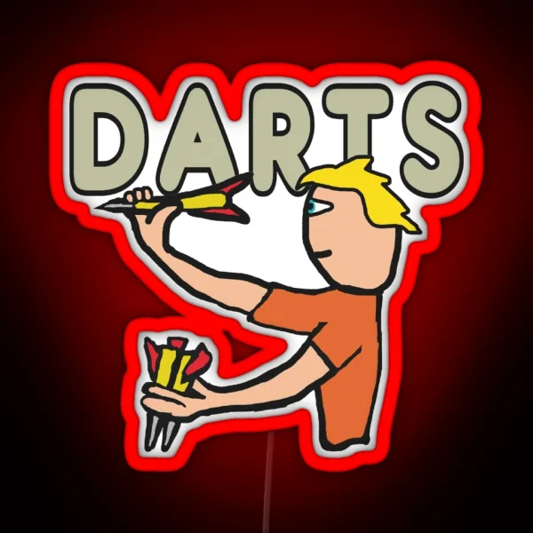 Darts RGB Neon Sign